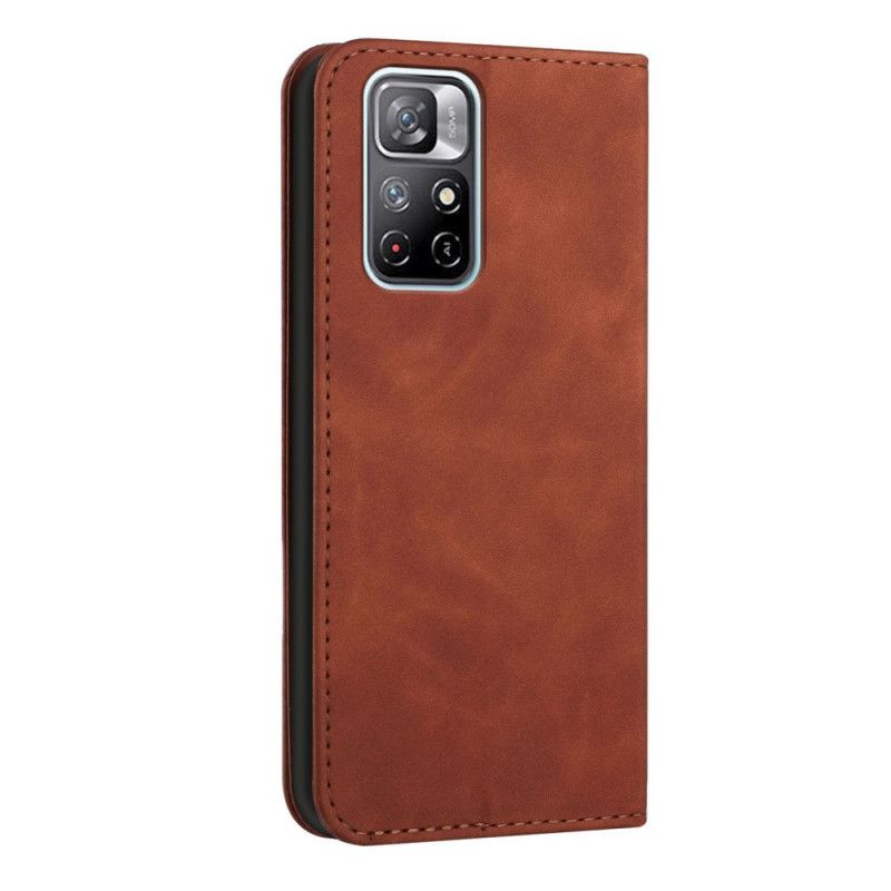 Læder Cover Xiaomi Redmi Note 11 / Poco M4 Pro 5g Telefon Etui Style Læder S-design