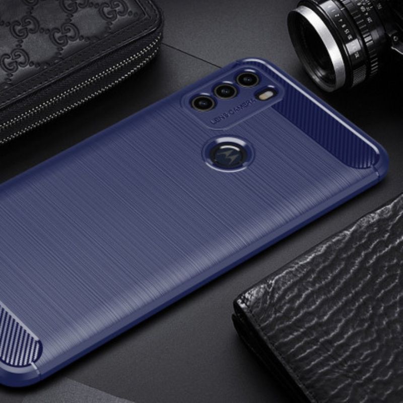 Cover Moto G50 Telefon Etui Børstet Kulfiber