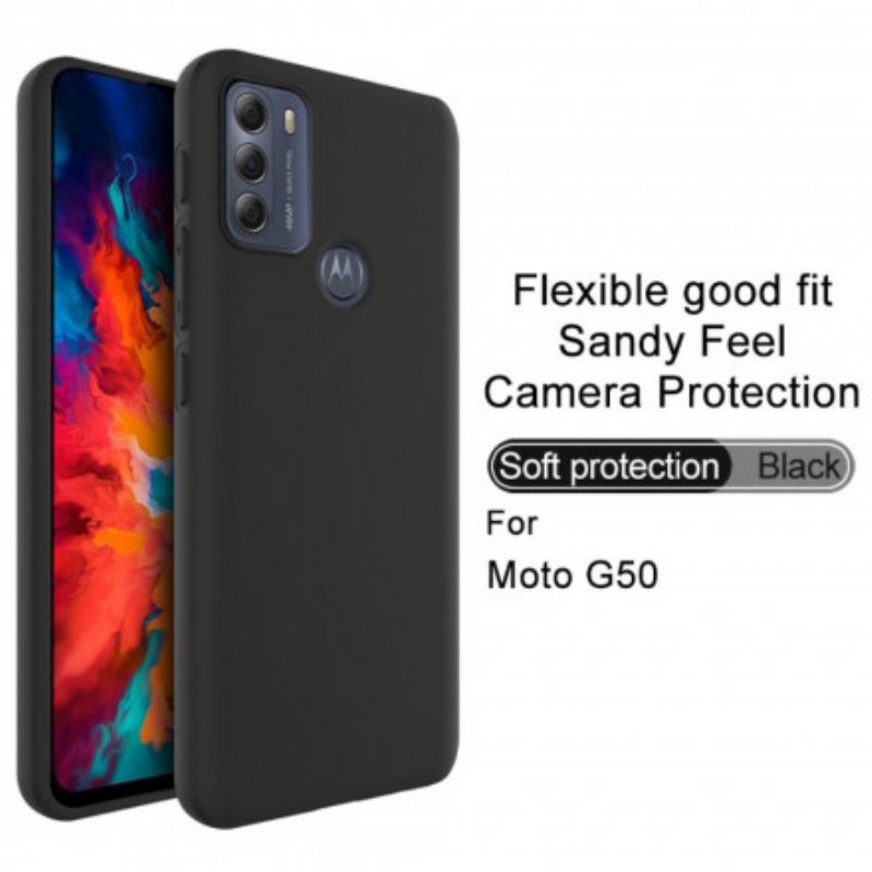 Cover Moto G50 Telefon Etui Uc-3 Series Silikonemåtte Imak