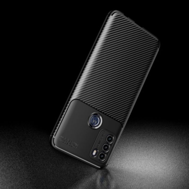 Cover Til Moto G50 Fleksibel Kulfibertekstur