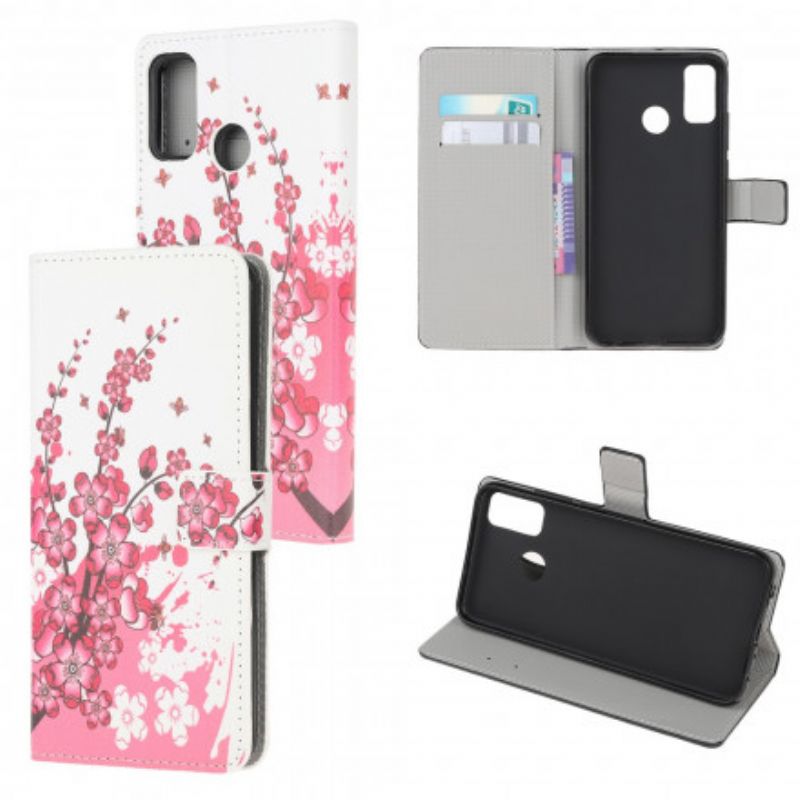 Flip Cover Moto G50 Tropiske Blomster