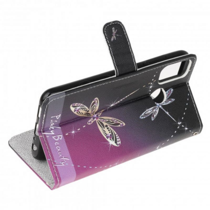 Flip Cover Til Moto G50 Thong Dragonflies