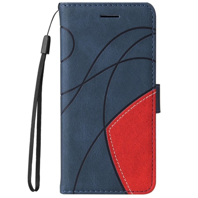 Flip Cover Samsung Galaxy M52 5G Med Snor Lanyard Ink Line