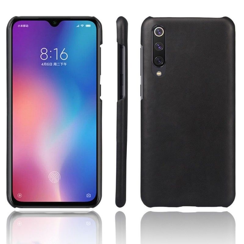 Cover Xiaomi Mi 9 SE Sort Ksq Lædereffekt Beskyttelse