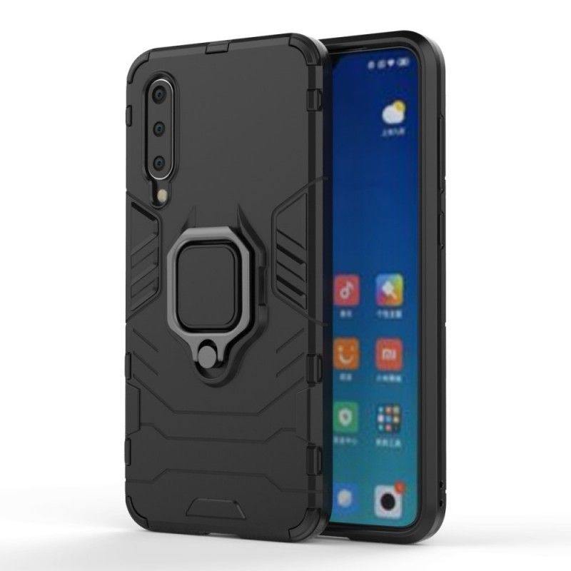 Cover Xiaomi Mi 9 SE Sort Modstandsdygtig Ring