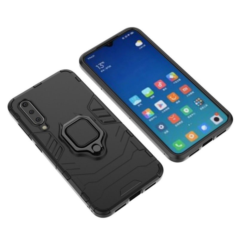 Cover Xiaomi Mi 9 SE Sort Modstandsdygtig Ring