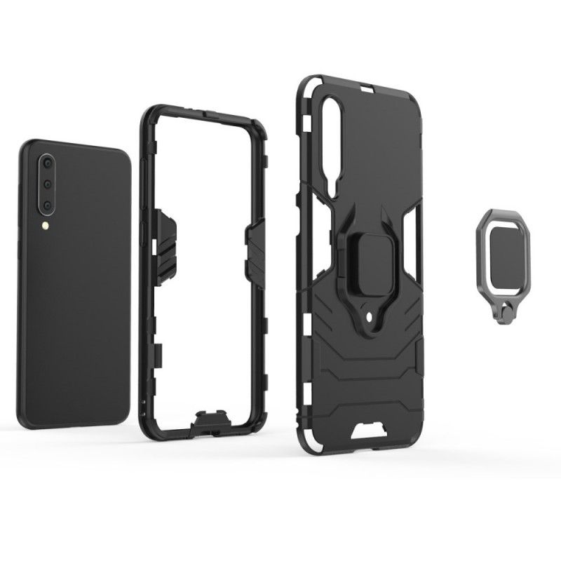 Cover Xiaomi Mi 9 SE Sort Modstandsdygtig Ring