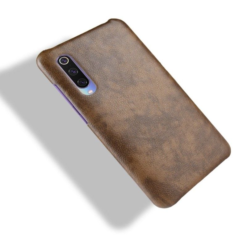 Cover Xiaomi Mi 9 SE Sort Præstationslychee-Lædereffekt Original