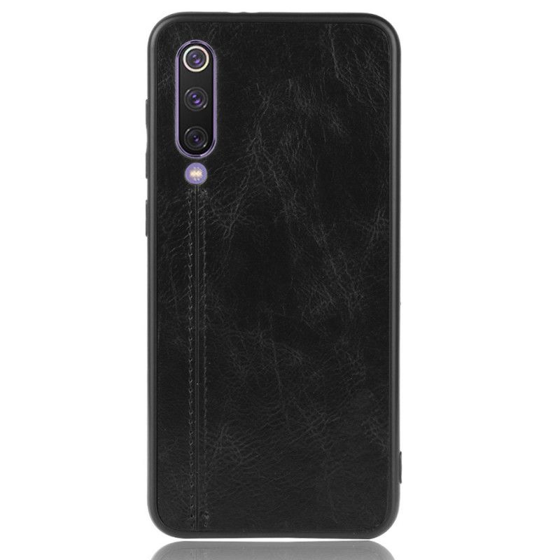 Cover Xiaomi Mi 9 SE Sort Syet Lædereffekt