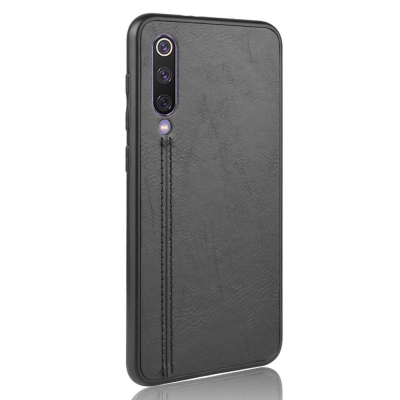 Cover Xiaomi Mi 9 SE Sort Syet Lædereffekt