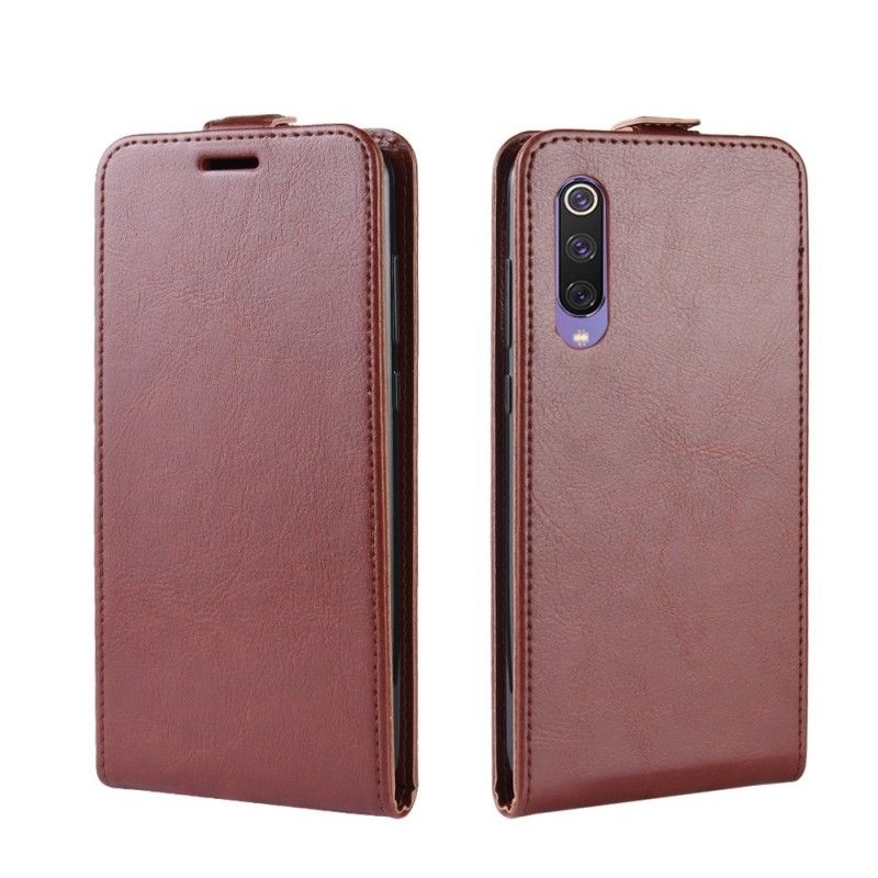 Flip Cover Læder for Xiaomi Mi 9 SE Sort Retro Foldning