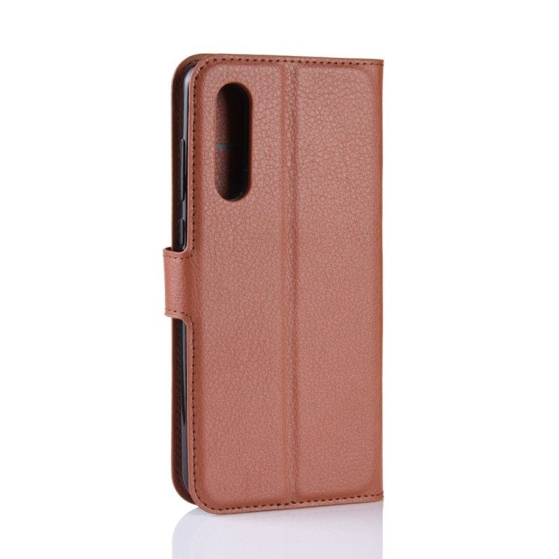 Flip Cover Læder for Xiaomi Mi 9 SE Sort Retro Lychee