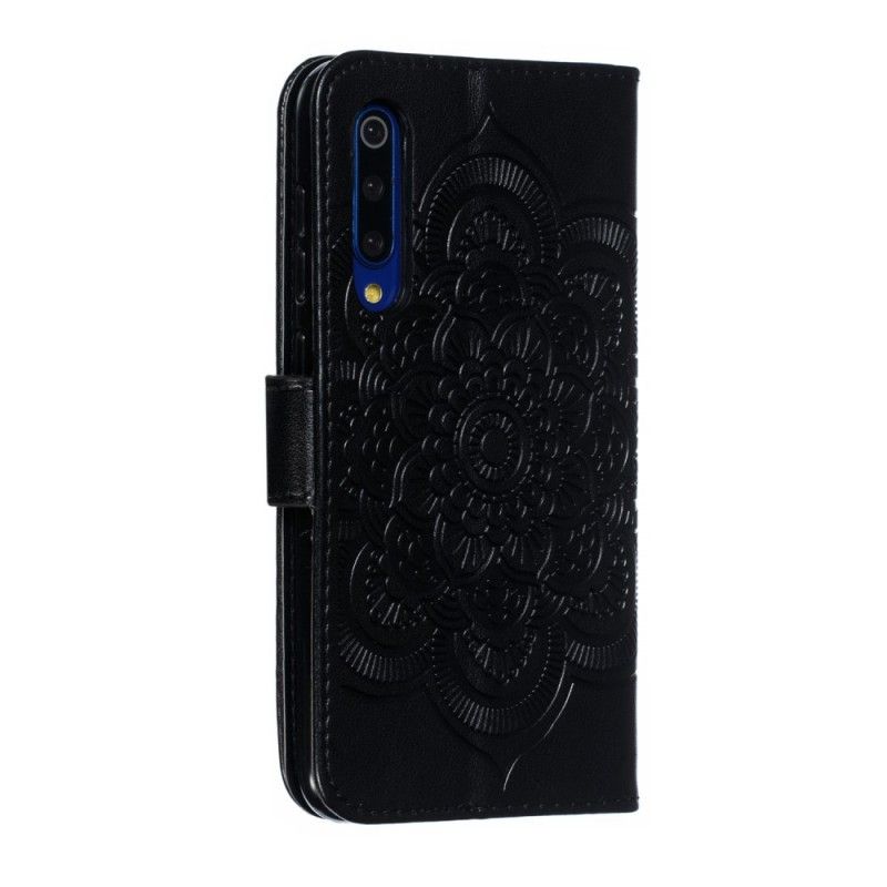 Flip Cover Læder Xiaomi Mi 9 SE Sort Hele Mandala Original