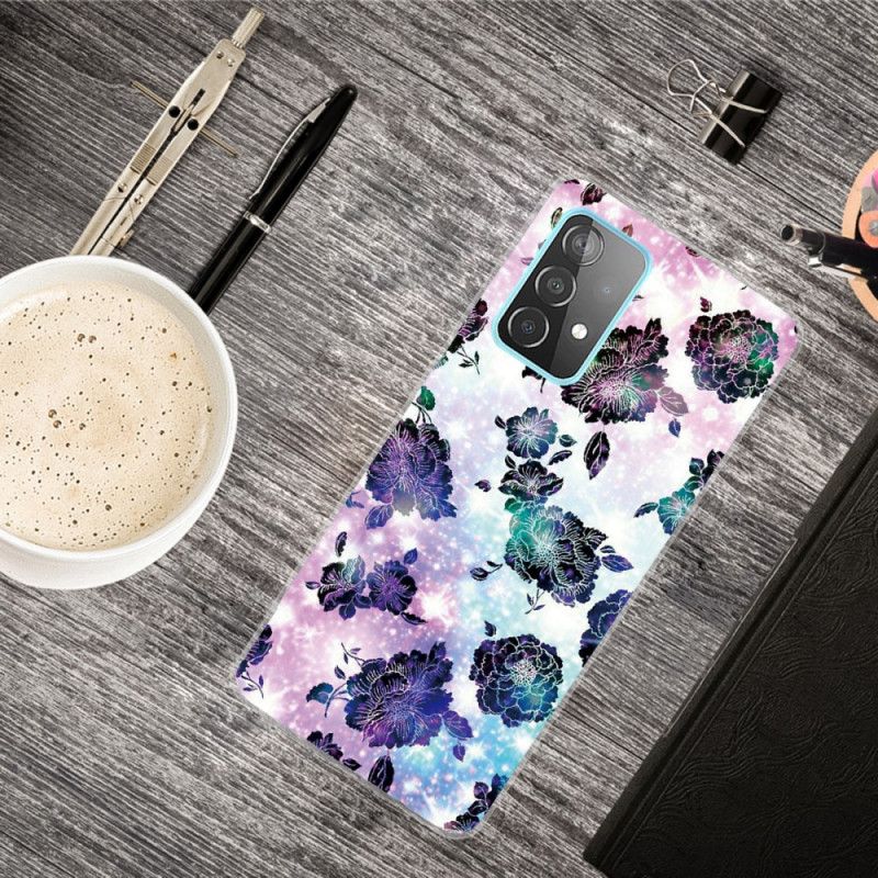 Cover for Samsung Galaxy A32 5G Farverige Vintage Blomster