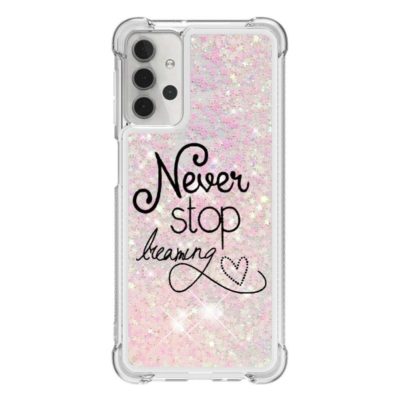 Cover for Samsung Galaxy A32 5G Glitter Træ