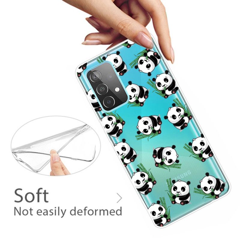 Cover for Samsung Galaxy A32 5G Små Pandaer