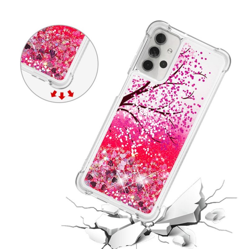 Cover Samsung Galaxy A32 5G Glitter Træ