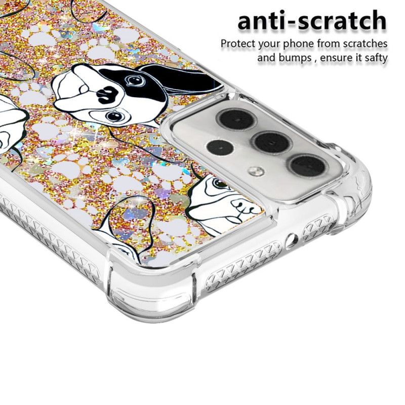 Cover Samsung Galaxy A32 5G Hr. Hund Glitter