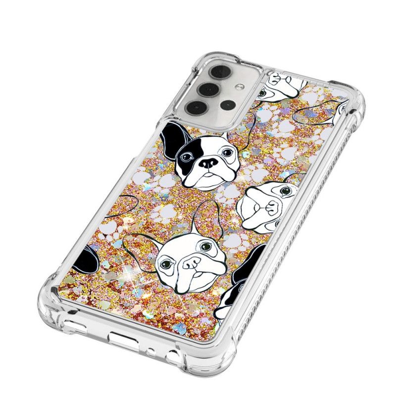 Cover Samsung Galaxy A32 5G Hr. Hund Glitter