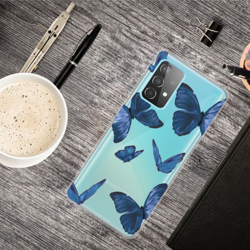 Cover Samsung Galaxy A32 5G Lyserød Vilde Sommerfugle