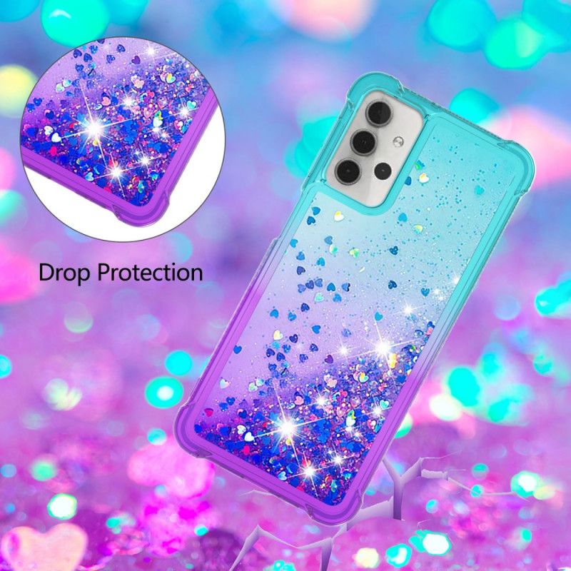 Cover Samsung Galaxy A32 5G Magenta Farvet Glitter