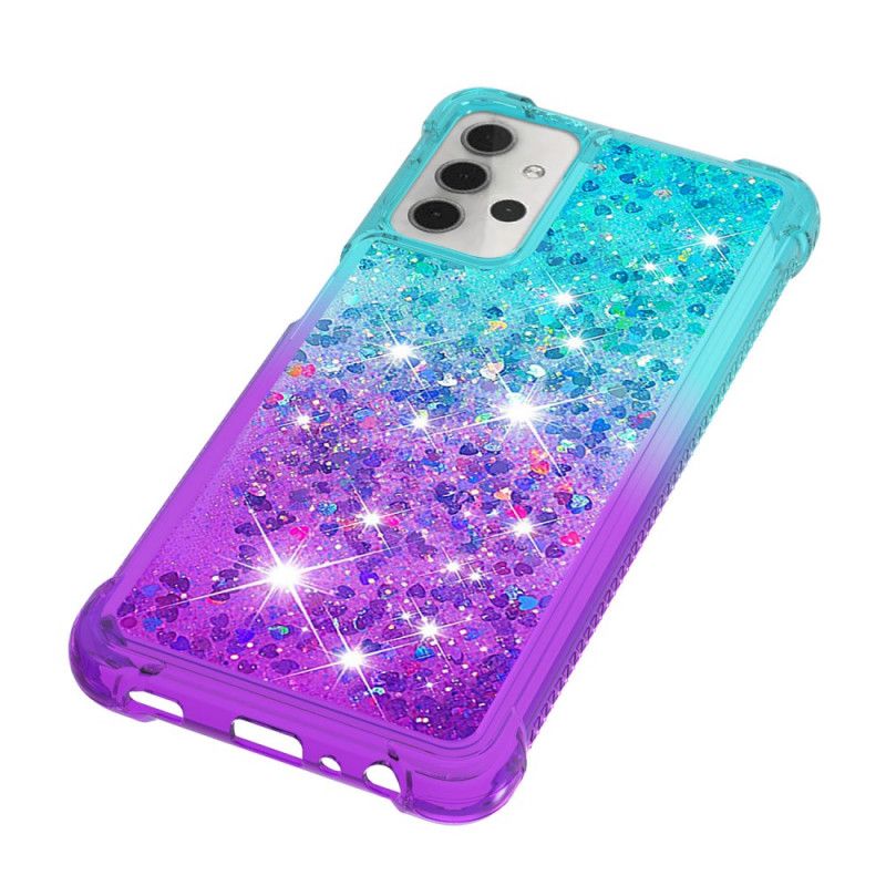 Cover Samsung Galaxy A32 5G Magenta Farvet Glitter