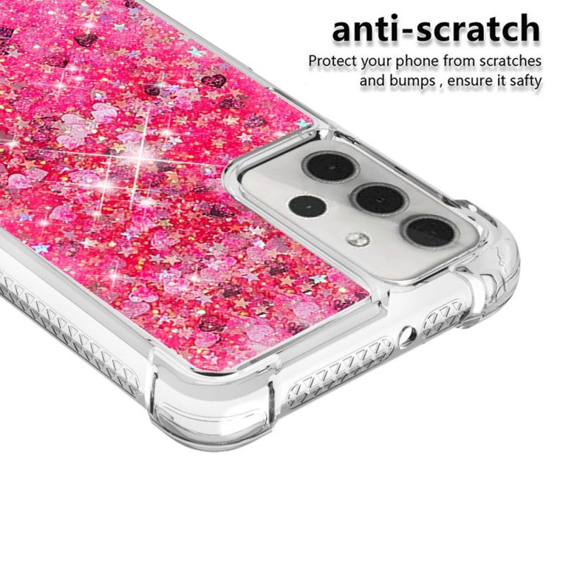 Cover Samsung Galaxy A32 5G Magenta Lystglitter