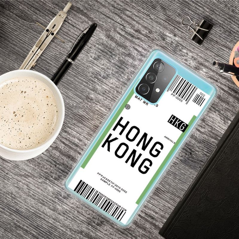 Cover Samsung Galaxy A32 5G Mobilcover Boardingkort Til Hong Kong