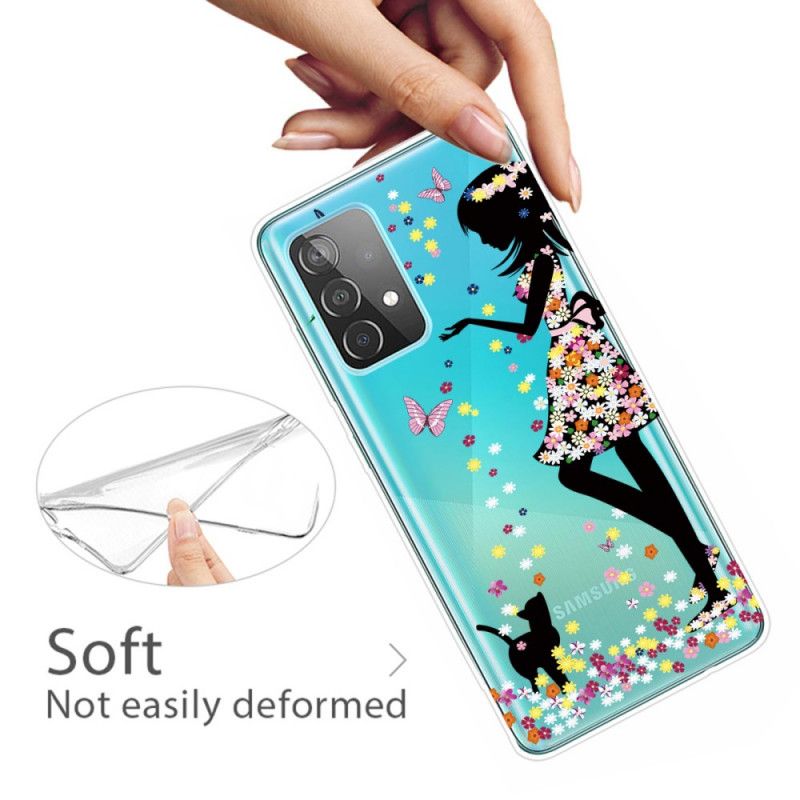 Cover Samsung Galaxy A32 5G Smukt Blomsterhoved