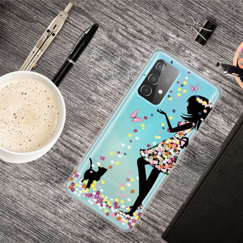 Cover Samsung Galaxy A32 5G Smukt Blomsterhoved