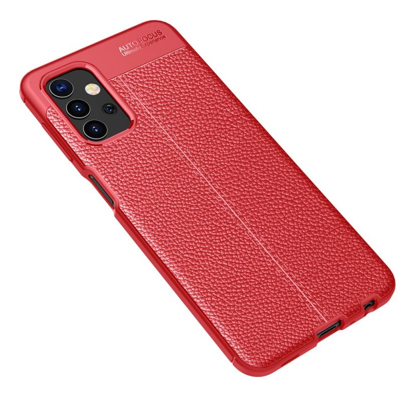 Cover Samsung Galaxy A32 5G Sort Dobbelt Line Lychee Læder Effekt