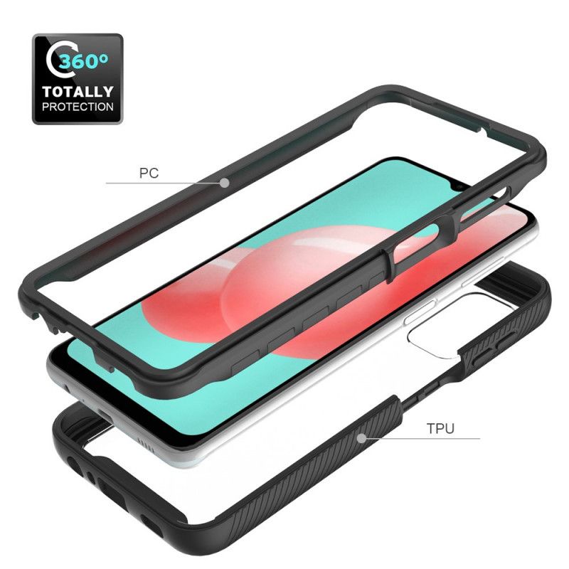 Cover Samsung Galaxy A32 5G Sort Mobilcover Hybrid Silikonefælgdesign