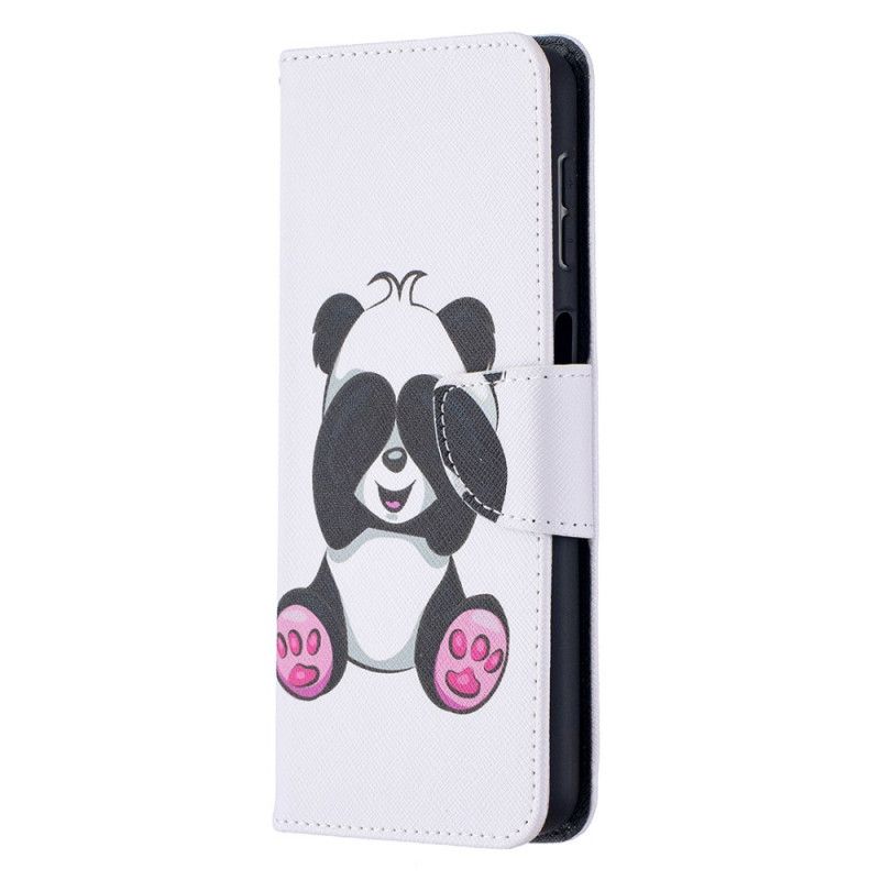 Flip Cover Læder for Samsung Galaxy A32 5G Sjov Panda