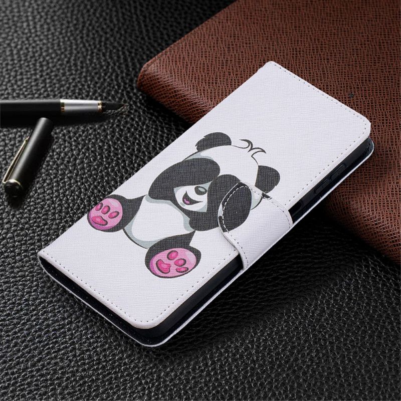 Flip Cover Læder for Samsung Galaxy A32 5G Sjov Panda