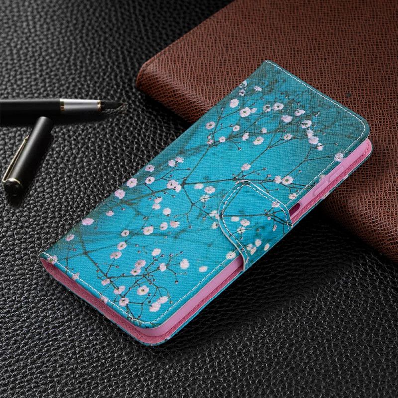 Flip Cover Læder Samsung Galaxy A32 5G Blomstrende Træ Beskyttelse