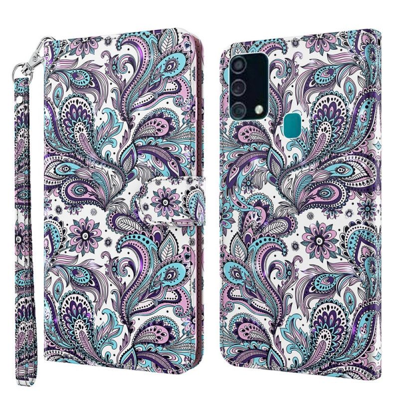 Flip Cover Læder Samsung Galaxy A32 5G Lys Pletblomstermønstre Original