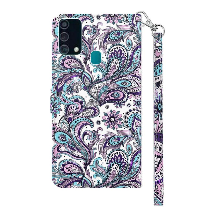 Flip Cover Læder Samsung Galaxy A32 5G Lys Pletblomstermønstre Original