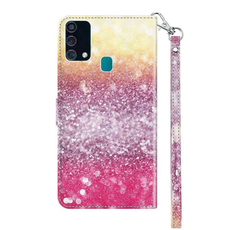 Flip Cover Læder Samsung Galaxy A32 5G Lys Spot Magenta Glitter