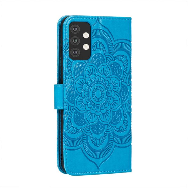 Flip Cover Læder Samsung Galaxy A32 5G Sort Hele Mandala