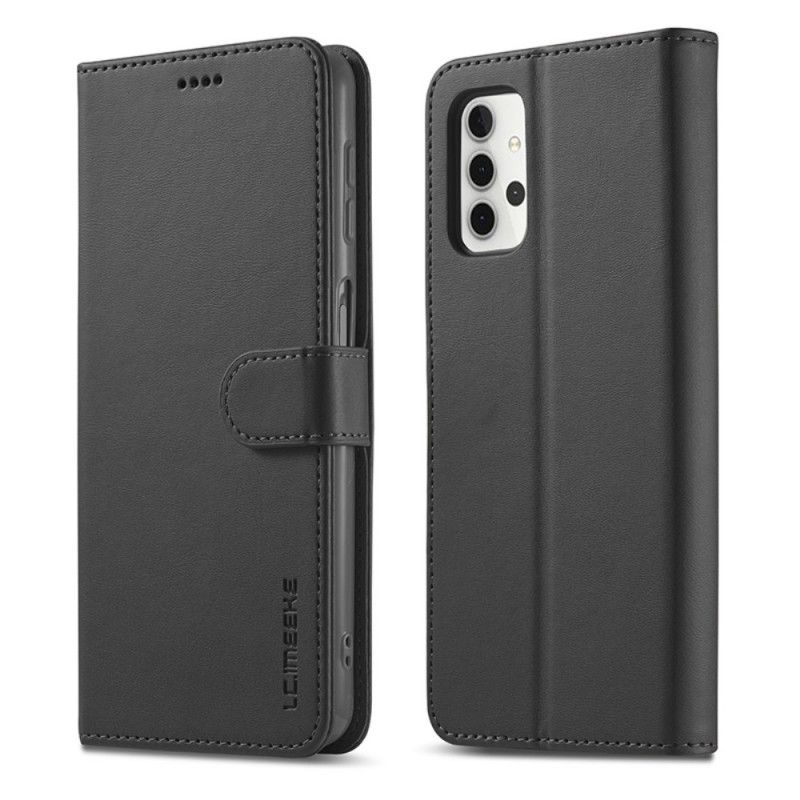 Flip Cover Læder Samsung Galaxy A32 5G Sort Lc.Imeeke Lædereffekt Original