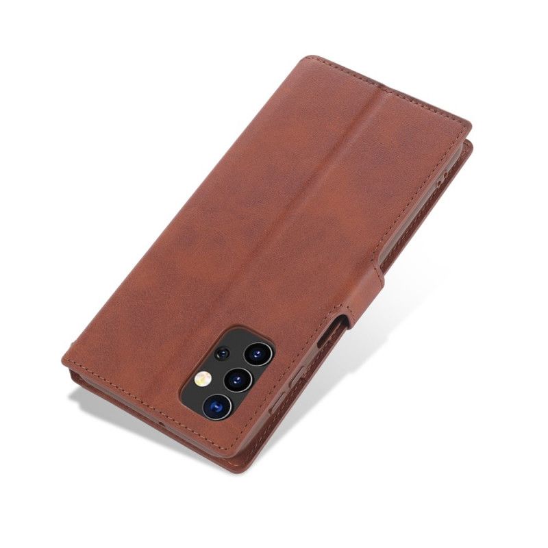 Flip Cover Læder Samsung Galaxy A32 5G Sort Retro Azns