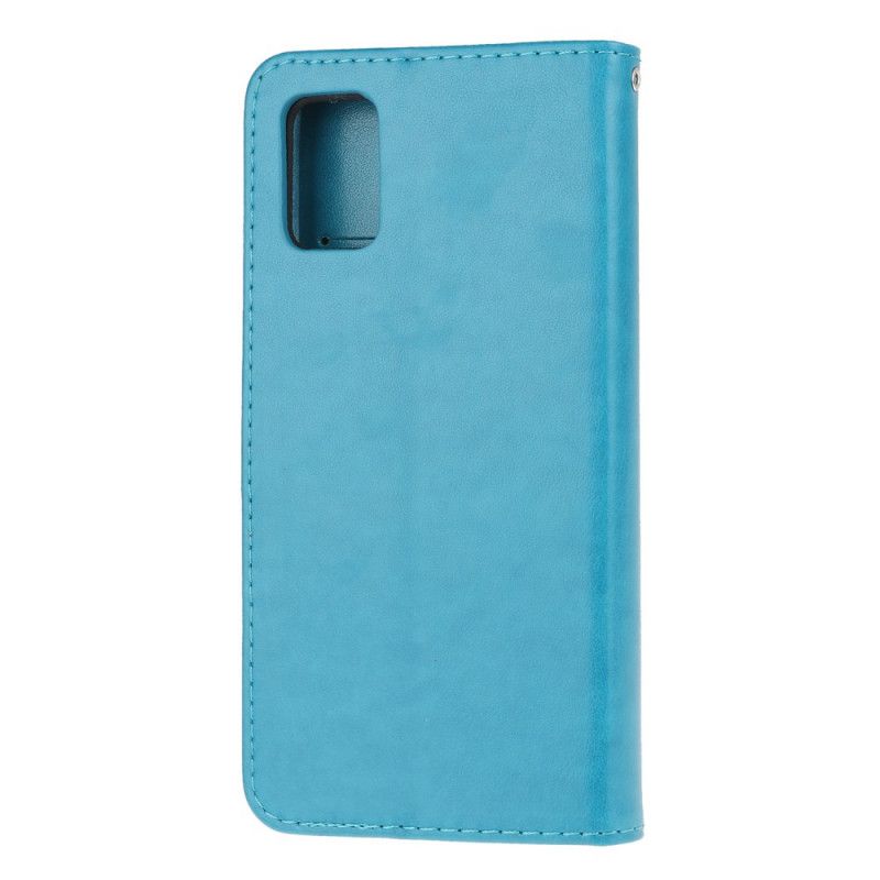 Flip Cover Læder Samsung Galaxy A32 5G Sort Sommerfugle Og G-Streng