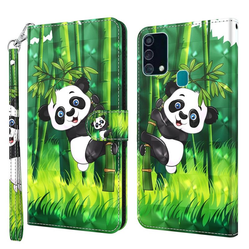 Flip Cover Samsung Galaxy A32 5G Mobilcover Lys Pletpanda Og Bambus