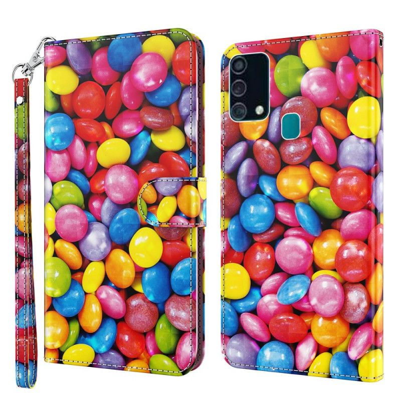 Flip Cover Samsung Galaxy A32 5G Mobilcover Lys Spot Candy Med Rem