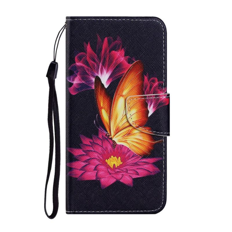 Flip Cover Samsung Galaxy A32 5G Mobilcover Sommerfugl Og Lotus