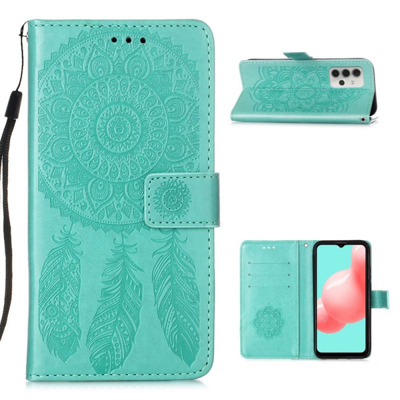 Flip Cover Samsung Galaxy A32 5G Sort Dreamcatcher Print Og Stringtanga