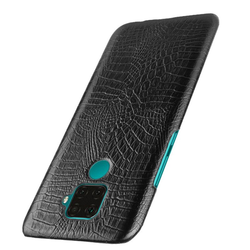 Cover Huawei Mate 30 Lite Sort Krokodillehudstil