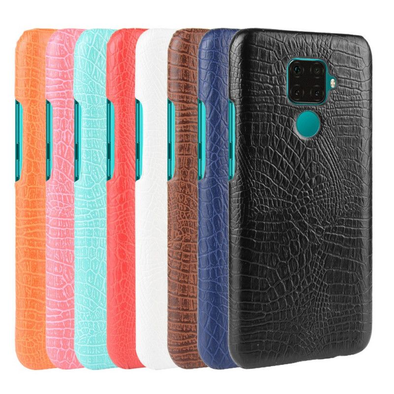 Cover Huawei Mate 30 Lite Sort Krokodillehudstil