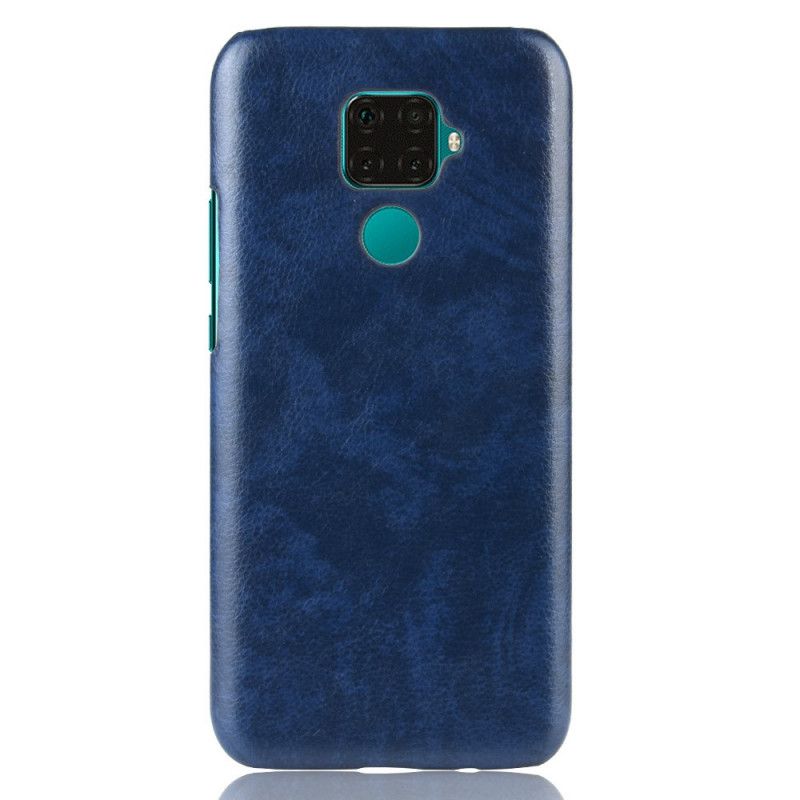 Cover Huawei Mate 30 Lite Sort Præstationslychee-Lædereffekt Original