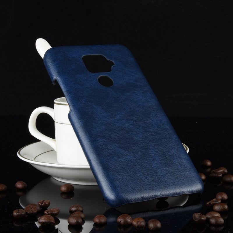 Cover Huawei Mate 30 Lite Sort Præstationslychee-Lædereffekt Original